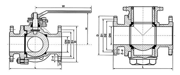 Q44Fͨķ򷧳ߴͼ